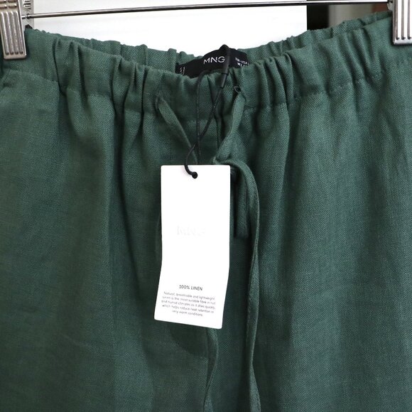 NWT  Straight Linen Blend Pants - Picture 7 of 7